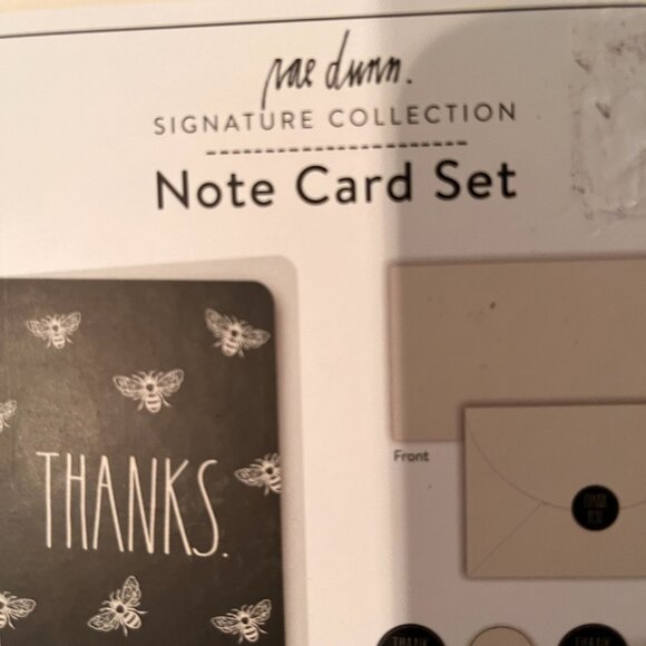 Thank You‎ Cards with Bees by Rae Dunn (Note Card Set and Stickers - new) - Picture 10 of 13